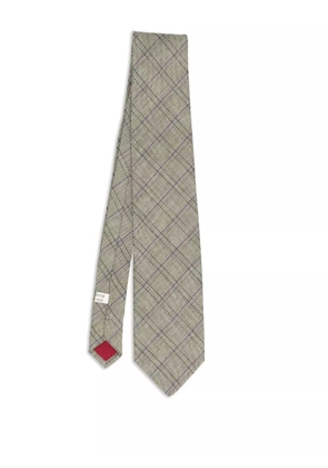 Vintage Pre-Owned check-pattern tie - Grey