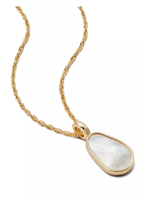 DAISY LONDON 18K gold-plated Mother of Pearl necklace