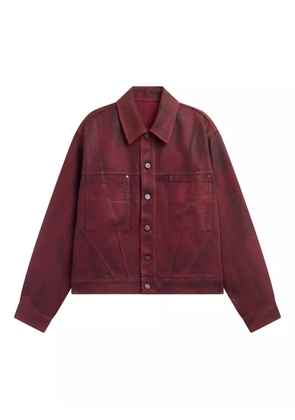 LGN LOUIS GABRIEL NOUCHI coated denim jacket - Red