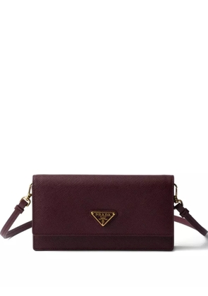 Prada leather flap wallet - Red