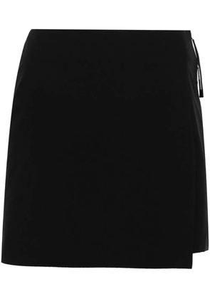 Moncler high-waisted layered-effect shorts - Black
