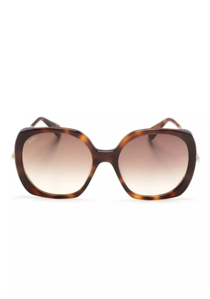 Max Mara Eyewear oversize-frame sunglasses - Brown