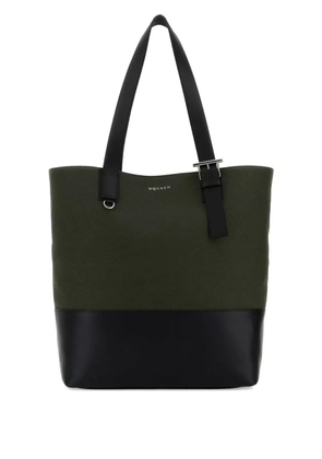 Alexander McQueen T-bar buckle shoulder bag - Green