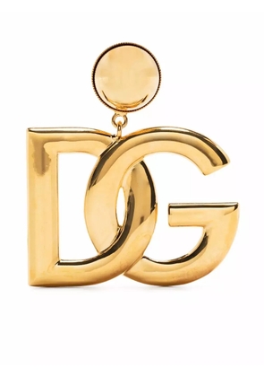 Dolce & Gabbana DG-logo clip-on earrings - Gold