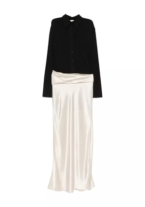 Nanushka satin-slip maxi dress - Neutrals