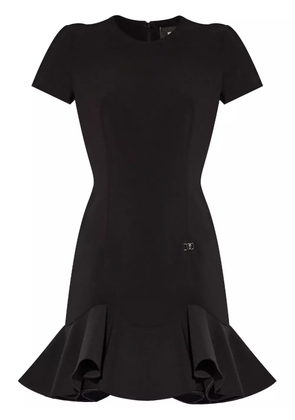 DSQUARED2 ruffled-hem mini dress - Black