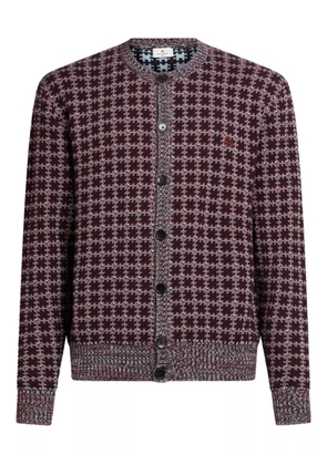 ETRO Pegaso-embroidered geometric-pattern cardigan