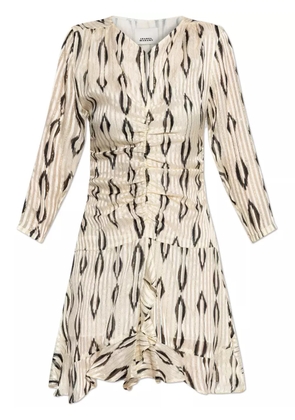 ISABEL MARANT Octavia mini dress - Neutrals