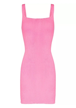 Hunza G fitted knitted tank dress - Pink
