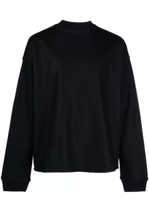 Jil Sander crew-neck felted-wool jumper - Blue