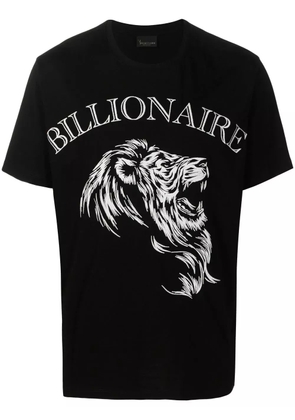 Billionaire graphic-print cotton T-shirt - Black