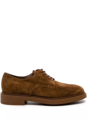 Gianvito Rossi William suede derby shoes - Brown