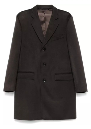 Brioni textured coat - Brown