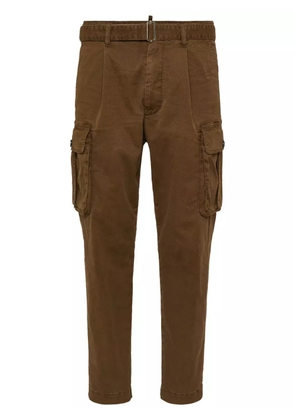 DSQUARED2 tapered-leg cargo trousers - Brown