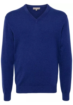N.Peal Burlington V-neck jumper - Blue