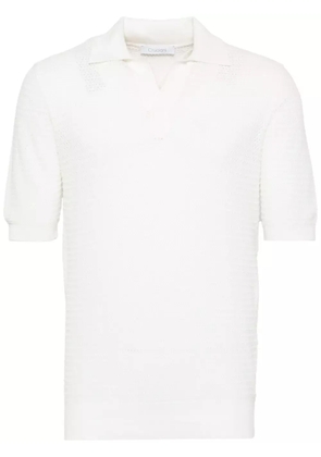 Cruciani knitted polo shirt - White