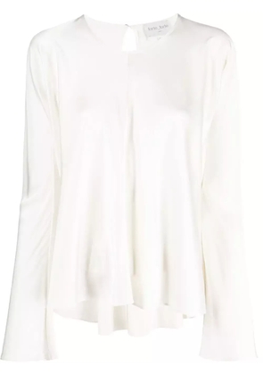 Forte Forte draped stretch silk blouse - Neutrals