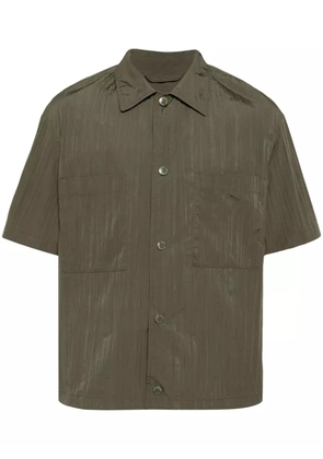 Man On The Boon. pleated t-shirt - Green