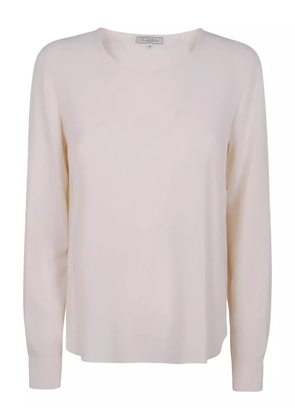 Antonelli long-sleeve silk T-shirt - Neutrals