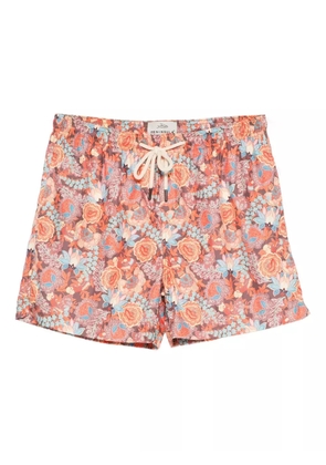 PENINSULA SWIMWEAR floral-print swim shorts - Orange