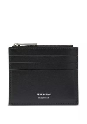 Ferragamo zip-top card holder - Black