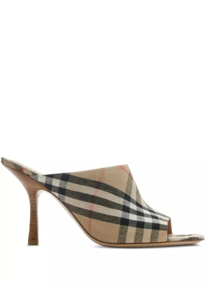 Burberry 90mm Check Mews sandals - Neutrals