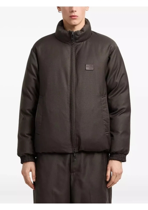 Emporio Armani reversible high-neck padded jacket - Green