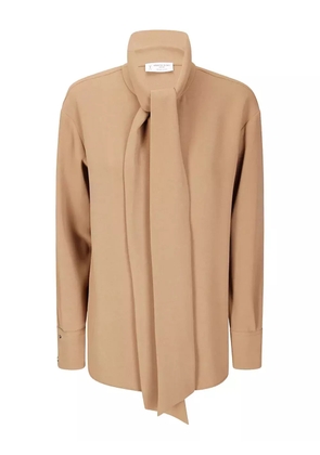 Alberto Biani tie-neck shirt - Neutrals