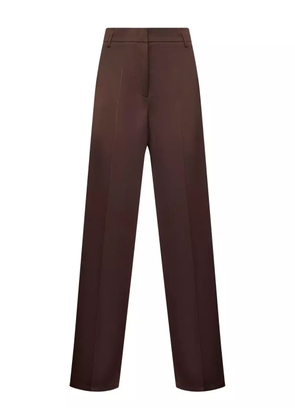 Blanca Vita pressed-pleat trousers - Brown