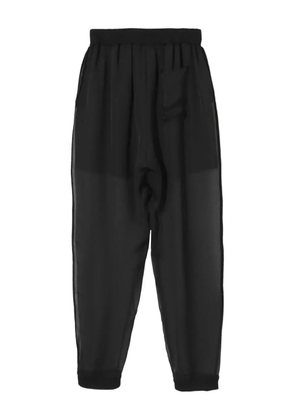 Undercover elasticated-waist tapered trousers - Black