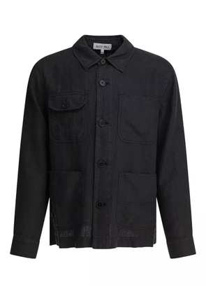Alex Mill multi-pocket linen shirt jacket - Black