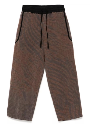 Stain Shade padded track pants - Brown