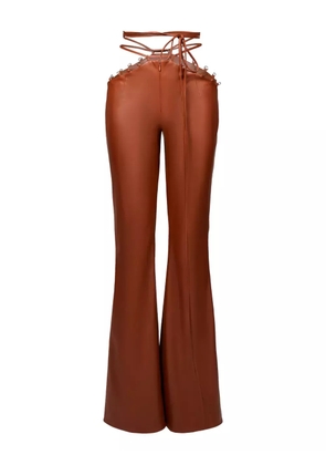 Lika lace-up trousers - Brown
