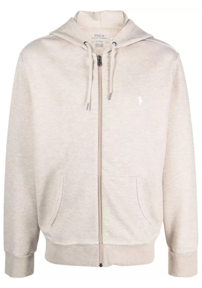 Polo Ralph Lauren Polo Pony jersey zip-up hoodie - Neutrals