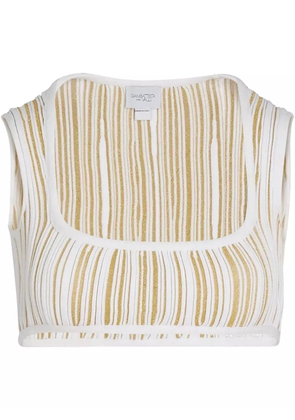 Giambattista Valli striped tank top - White