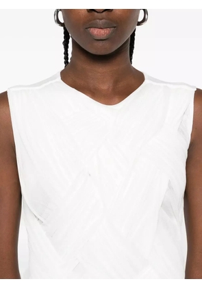 Atu Body Couture pleated sleeveless maxi dress - White