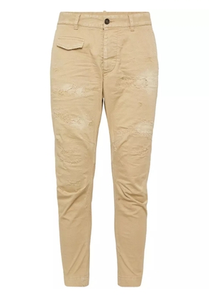DSQUARED2 Sexy ripped chino trousers - Neutrals