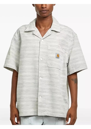 Carhartt WIP stripe pocket shirt - White
