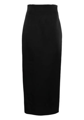 KHAITE The Loxley high-waisted skirt - Black