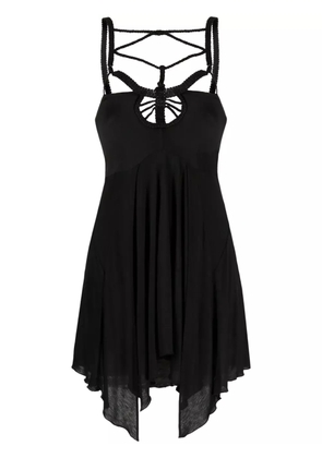 ISABEL MARANT Diana macramé-trim minidress - Black