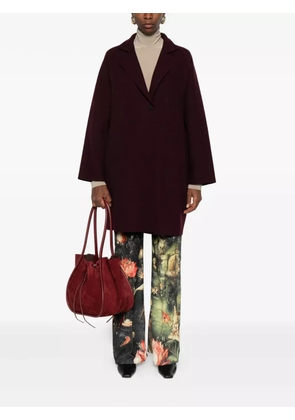 Harris Wharf London virgin-wool single-breasted coat - Red