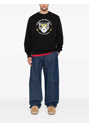 Iceberg bear-embellished crew-neck sweatshirt - Black