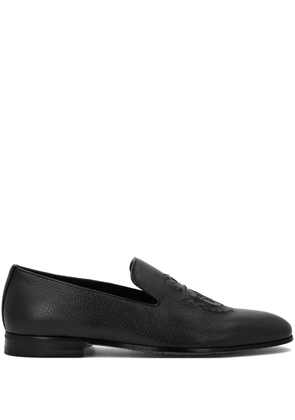 Billionaire leather loafers - Black