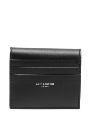 Saint Laurent reversible leather cardholder - Black