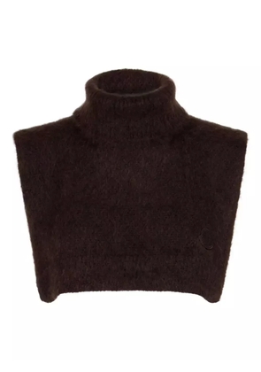 Moncler turtleneck cropped top - Brown