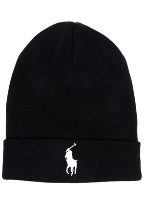 Polo Ralph Lauren Polo Pony knit beanie hat - Black