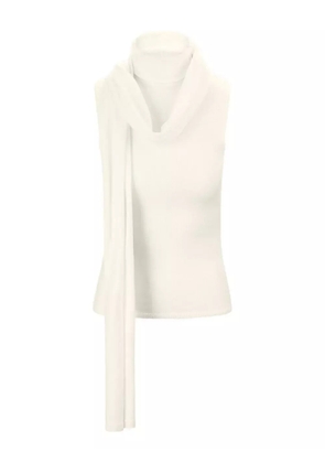 STAUD turtleneck scarf top - Neutrals