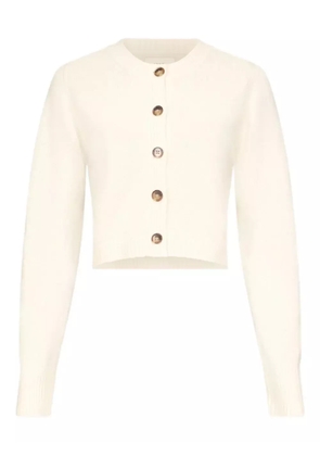 LouLou de Saison ribbed cashmere cardigan - White