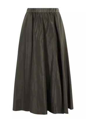 ASPESI elastic-waist flared skirt - Green