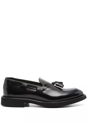 Doucal's tassel-detail leather loafers - Black